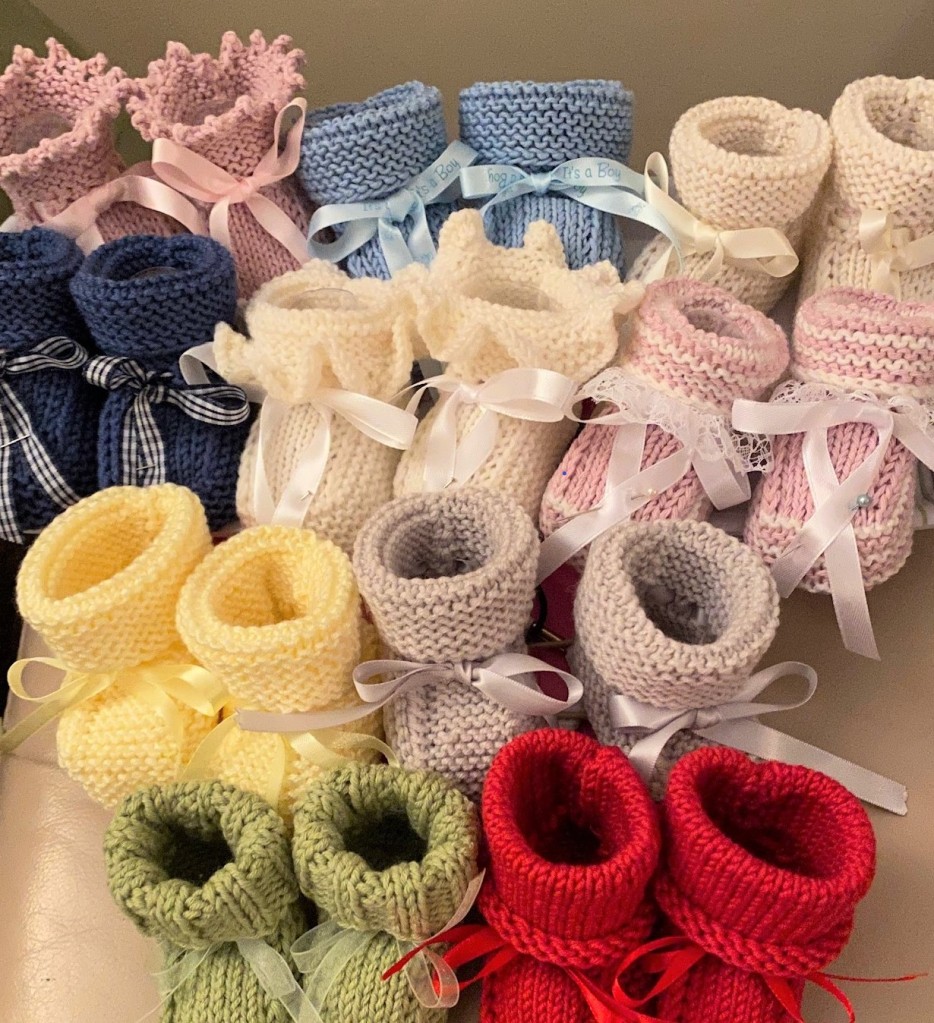 Handknitted Baby Booties, all in premium, quality yarns